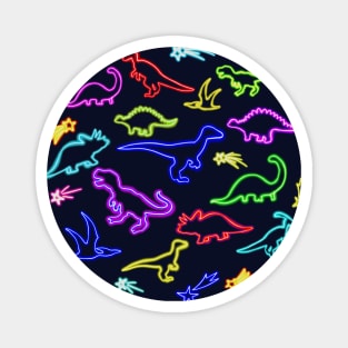 Neon Dinosaurs Magnet